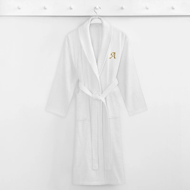 Linum Home Textiles Personalized Terry Bathrobe Unisex Adult Cloth Long Sleeve Length Robe