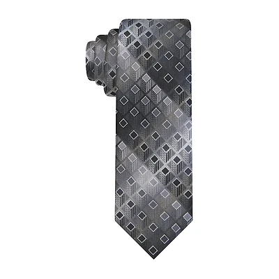 Van Heusen Black Shaded Geometric Tie
