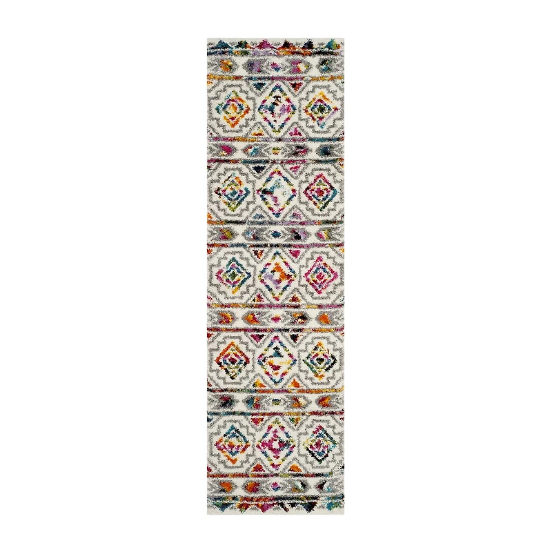 Safavieh Colleen Geometric Shag Rectangular Runner