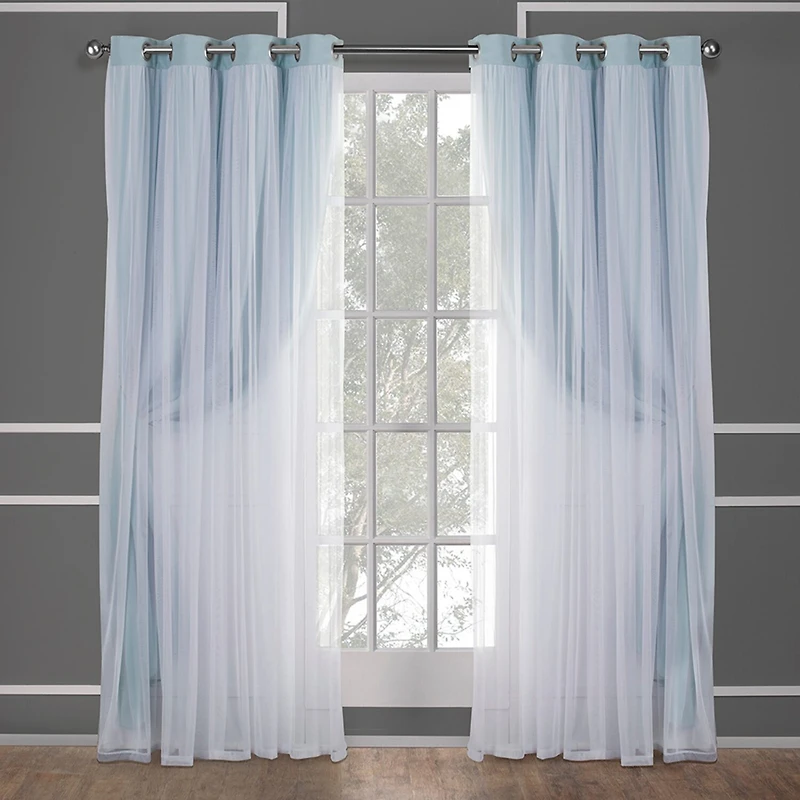 Exclusive Home Curtains Catarina Grommet Top Energy Saving Blackout Set of 2 Curtain Panel