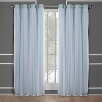 Exclusive Home Curtains Catarina Grommet Top Energy Saving Blackout Set of 2 Curtain Panel