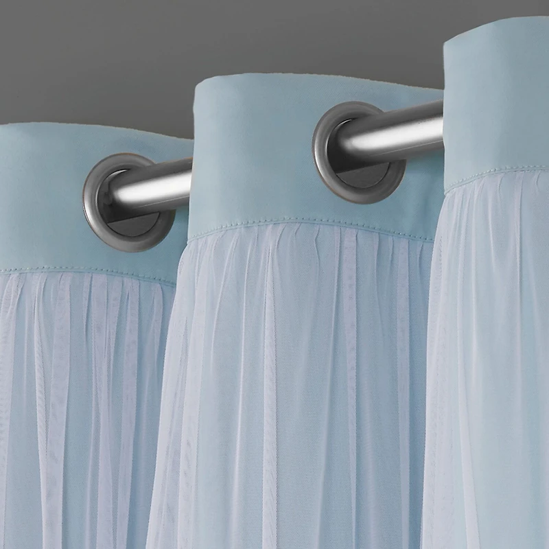 Exclusive Home Curtains Catarina Grommet Top Energy Saving Blackout Set of 2 Curtain Panel