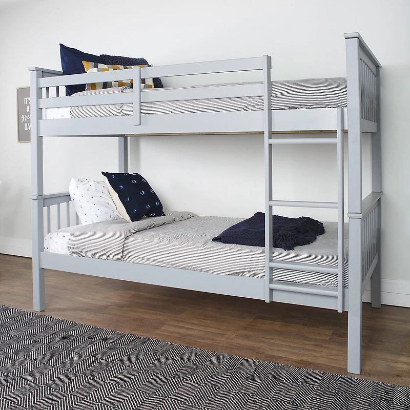 Solid Wood Mission Design Bunk Bed