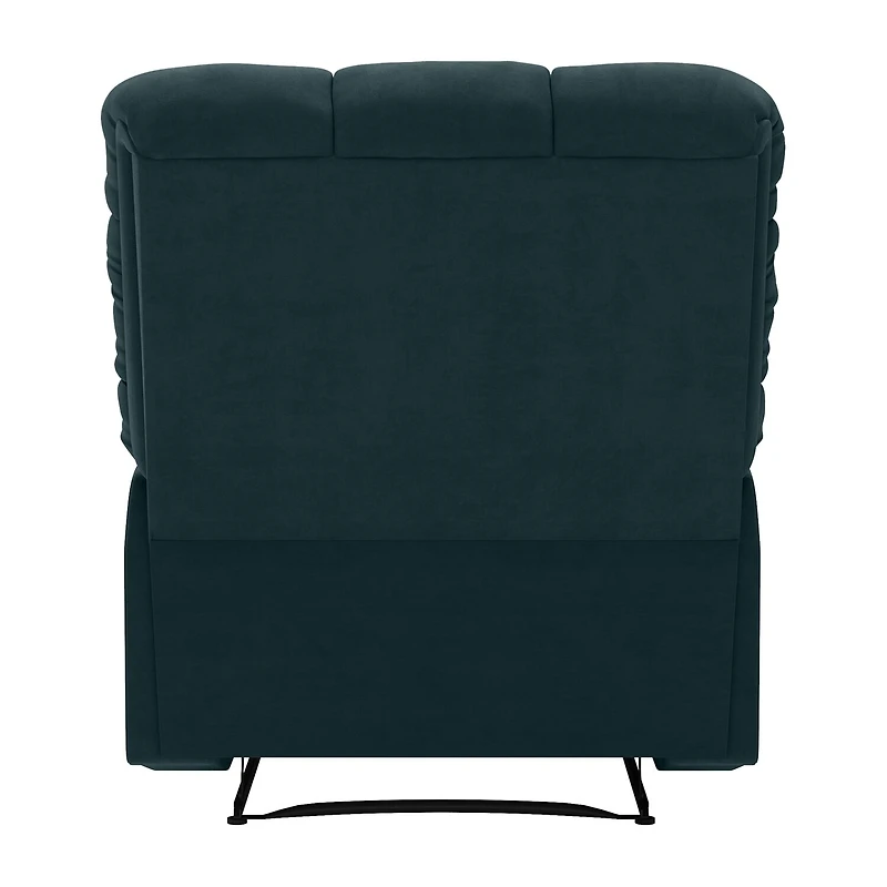 ProLounger Barbera Wall Hugger Biscuit Tufted Recliner Stain-Resistant Microfiber