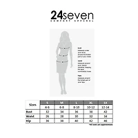 24seven Comfort Apparel Womens Short Sleeve Wrap Dress