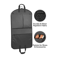 WallyBags 40" Deluxe Travel Garment Bag With Two Pockets