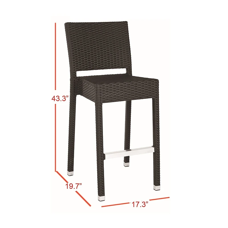 Safavieh Bethel Patio Collection Bar Stool