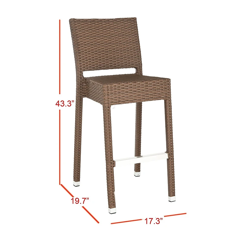 Safavieh Bethel Patio Collection Bar Stool