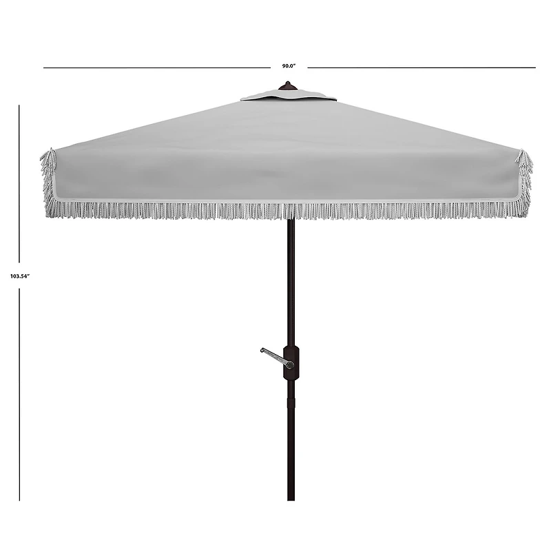 Safavieh Milan Fringe Collection Patio Umbrella