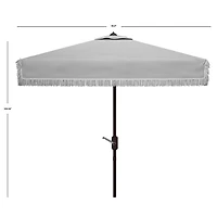 Safavieh Milan Fringe Collection Patio Umbrella
