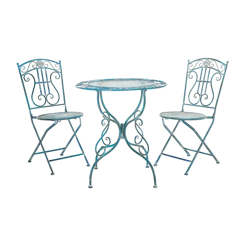 Safavieh Semly Patio Collection 3-pc. Bistro Set Folding