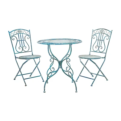 Safavieh Semly Patio Collection 3-pc. Bistro Set Folding