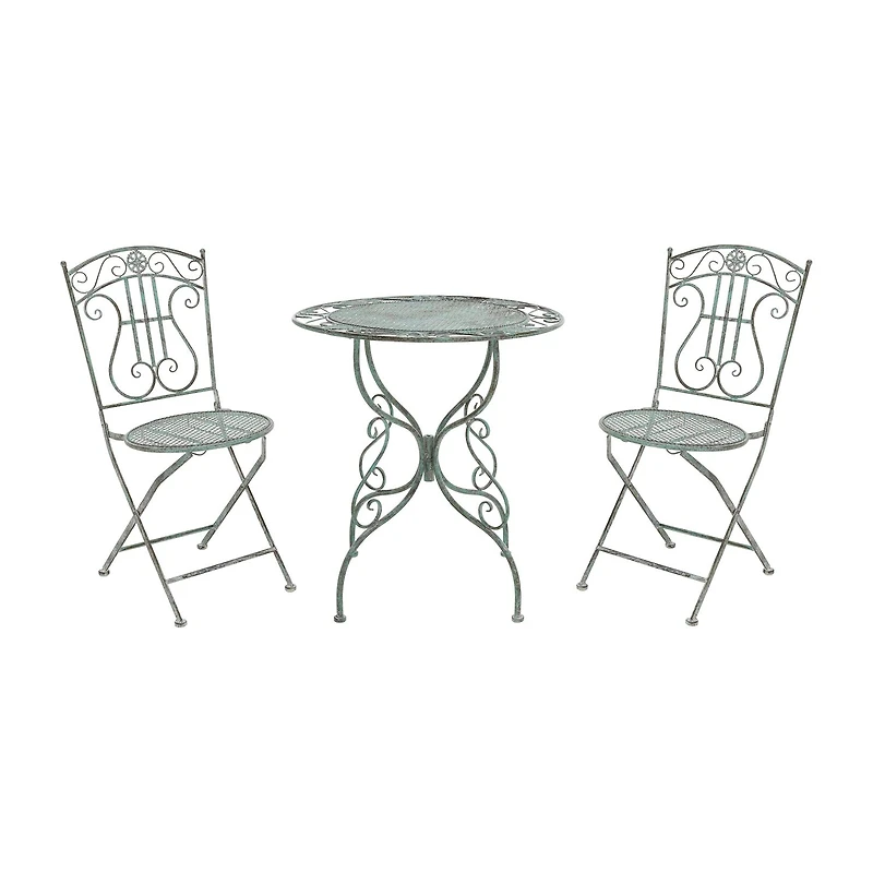 Safavieh Semly Patio Collection 3-pc. Bistro Set Folding