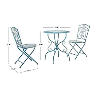 Safavieh Semly Patio Collection 3-pc. Bistro Set Folding