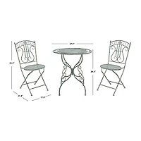 Safavieh Semly Patio Collection 3-pc. Bistro Set Folding