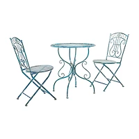 Safavieh Semly Patio Collection 3-pc. Bistro Set Folding