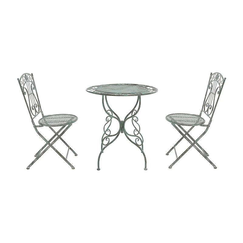 Safavieh Semly Patio Collection 3-pc. Bistro Set Folding
