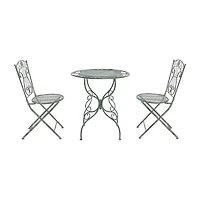 Safavieh Semly Patio Collection 3-pc. Bistro Set Folding
