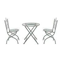 Safavieh Belen Patio Collection 3-pc. Bistro Set Folding