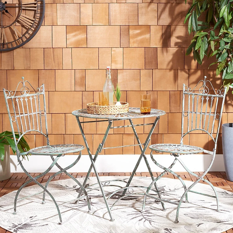 Safavieh Belen Patio Collection 3-pc. Bistro Set Folding