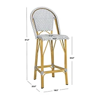 Safavieh Ford Patio Collection Bar Stool