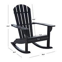 Safavieh Brizio Adirondack Rocking Chair Adriondack