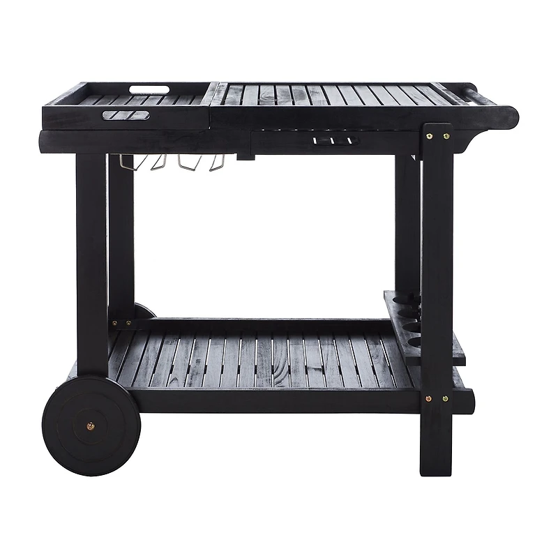 Safavieh Orland Patio Collection Wood-Top Serving Cart