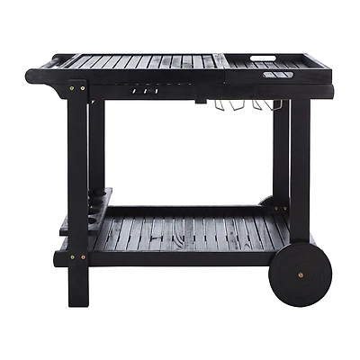 Safavieh Orland Patio Collection Wood-Top Serving Cart