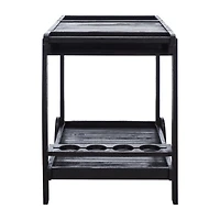 Safavieh Orland Patio Collection Wood-Top Serving Cart
