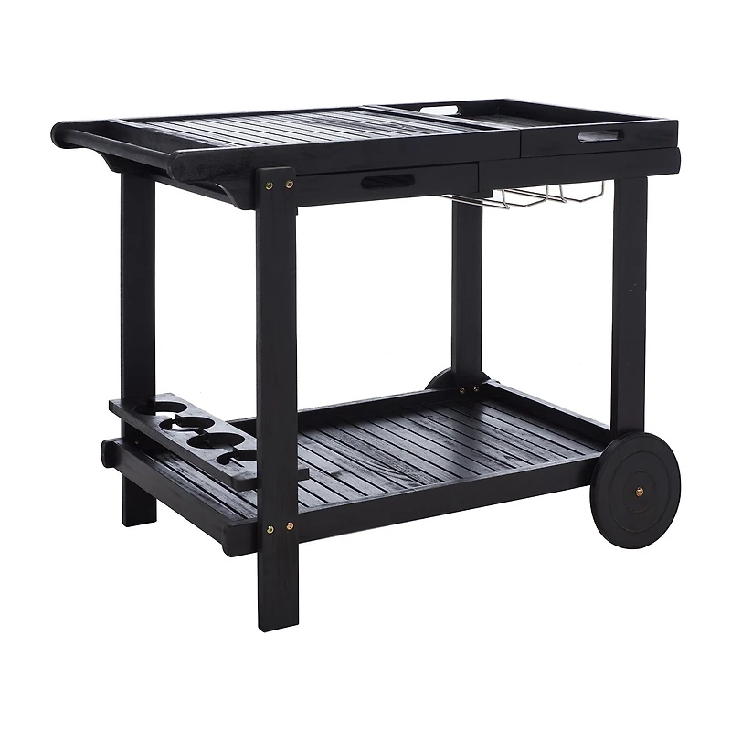 Safavieh Orland Patio Collection Wood-Top Serving Cart