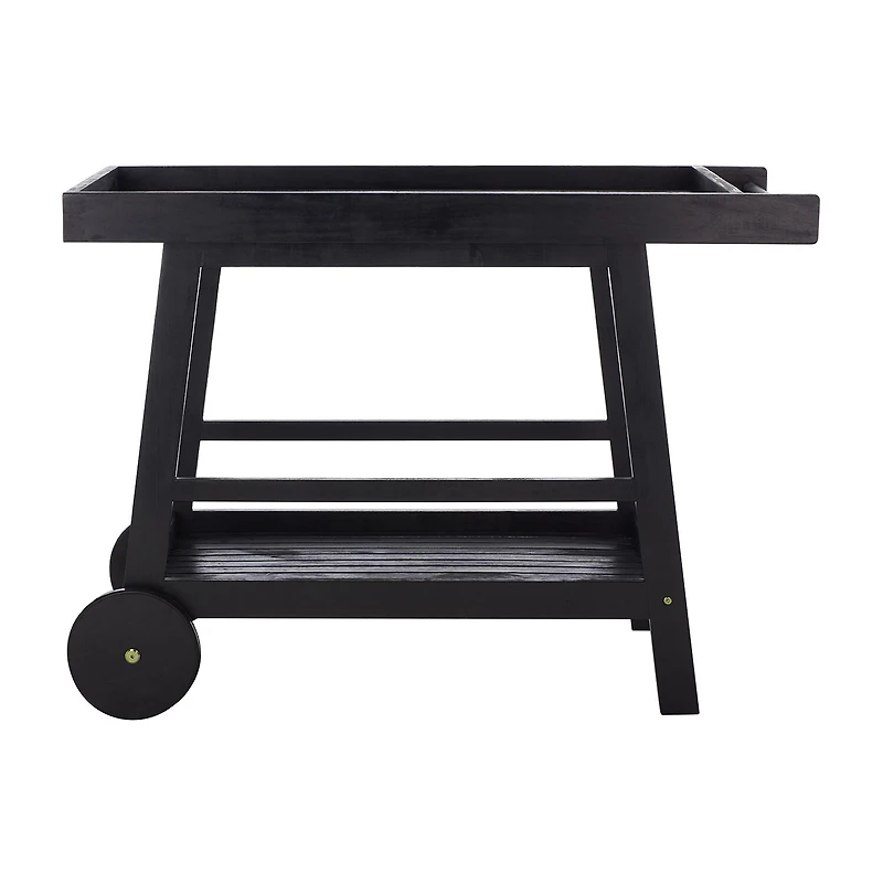 Safavieh Renzo Patio Collection Wood-Top Serving Cart