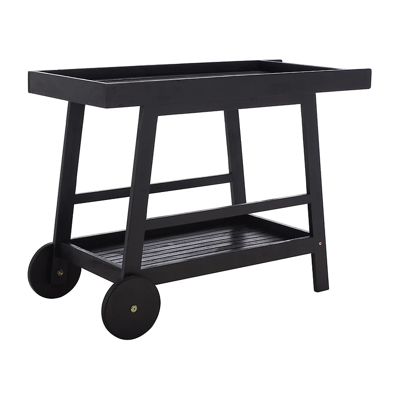 Safavieh Renzo Patio Collection Wood-Top Serving Cart