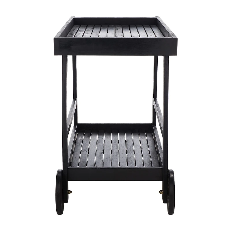 Safavieh Renzo Patio Collection Wood-Top Serving Cart