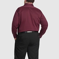 Van Heusen Ultra Flex Big And Tall Mens Regular Fit Stretch Fabric Wrinkle Free Long Sleeve Dress Shirt