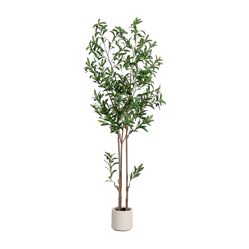 Nearly Natural 6ft. Green Minimalist Olive Indoor Artificial Tree