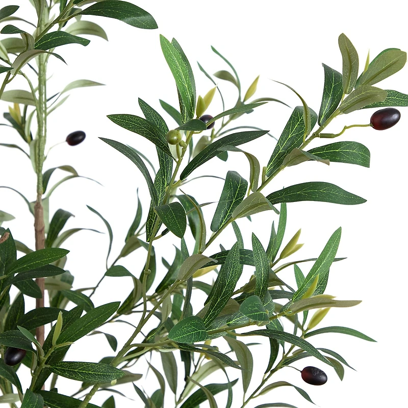 Nearly Natural 6ft. Green Minimalist Olive Indoor Artificial Tree