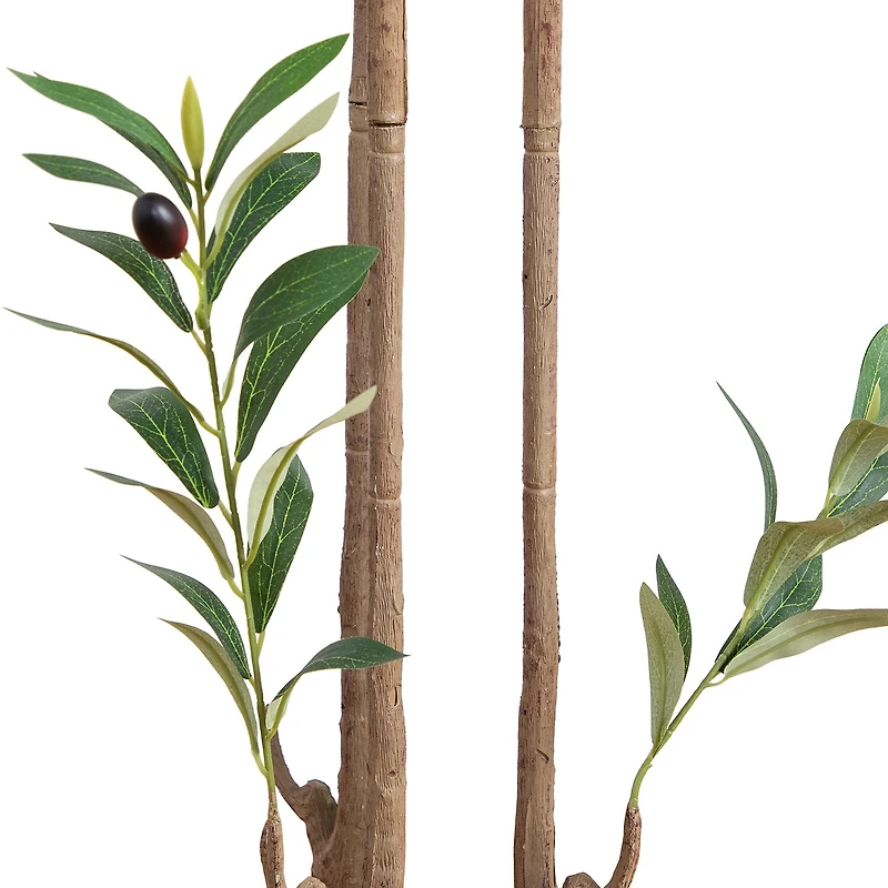 Nearly Natural 6ft. Green Minimalist Olive Indoor Artificial Tree