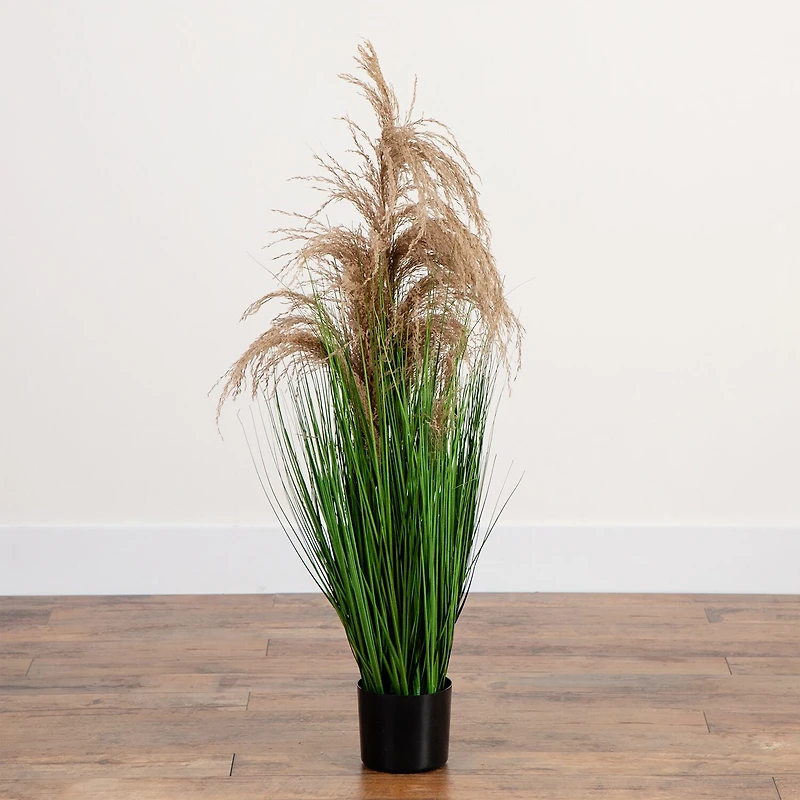 Nearly Natural 4ft. Green Pampas Grass Artificial Plant