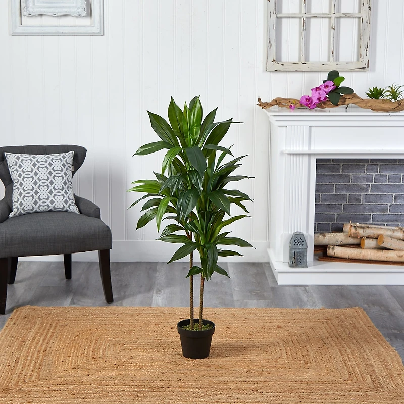 Nearly Natural 48in. Green Dracaena Indoor Artificial Tree
