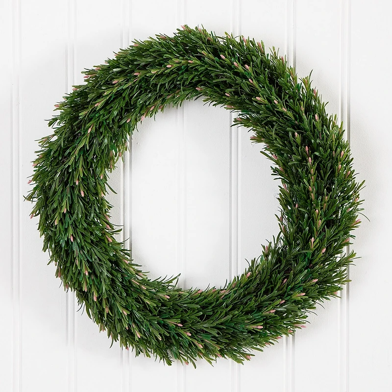 Nearly Natural 24in. Green Rosemary Wreath