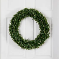 Nearly Natural 24in. Green Rosemary Wreath