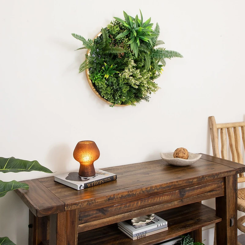 Nearly Natural 20in. X 20in. Green Queensland Rainforest Wall Panel Artificial Plant