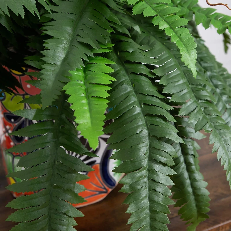 Nearly Natural 19in Green Boston Fern Artificial Plant