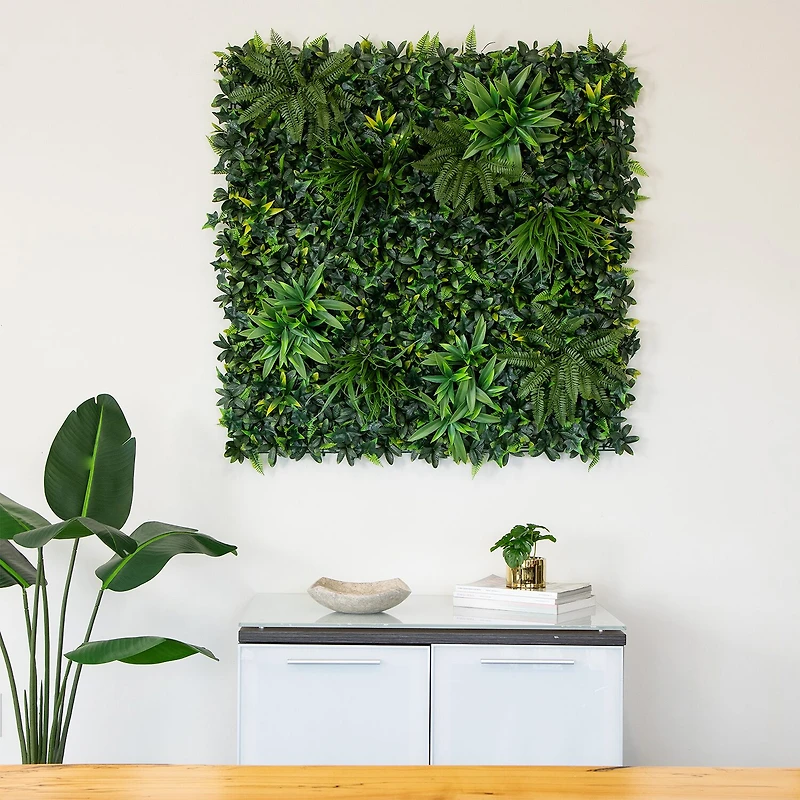 Nearly Natural 40in. X 40in. Green Andean Cloud Forest Wall Panel Artificial Plant