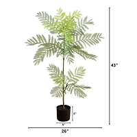 Nearly Natural 3.5ft. Green Minimalist Jacaranda Artificial Plant