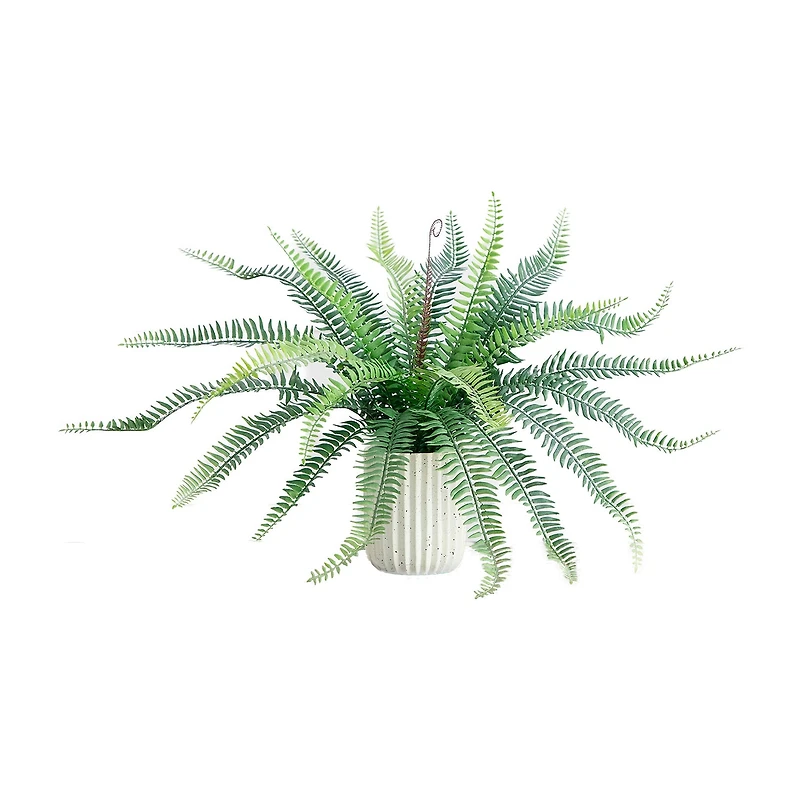 Nearly Natural 16in Green Fern Artificial Plant