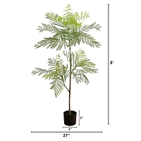 Nearly Natural 5ft. Green Minimalist Jacaranda Artificial Plant