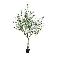 Nearly Natural 10ft. Green Minimalist Citrus Indoor Artificial Tree