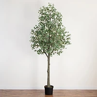 Nearly Natural 12ft. Green Eucalyptus Indoor Artificial Tree