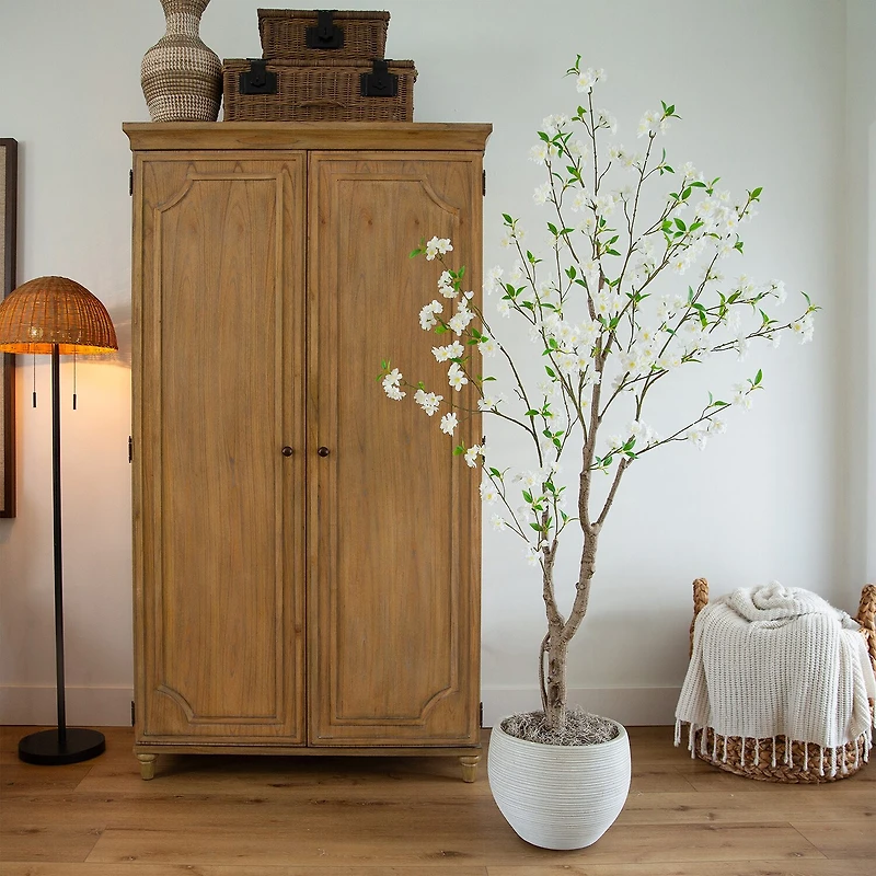 Nearly Natural 6ft. Green Deluxe Cherry Blossom Indoor Artificial Tree